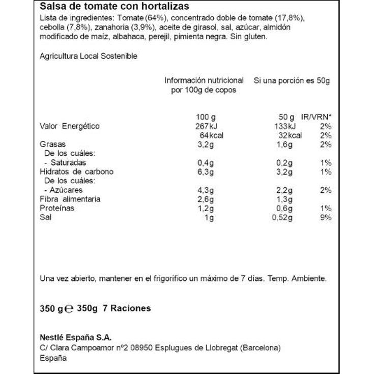 SALSA NAPOLITANA SOLIS FRASCO 350 GR