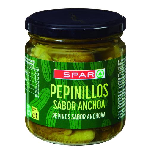 PEPINILLO SABOR ANCHOA SPAR FRASCO 180 GR