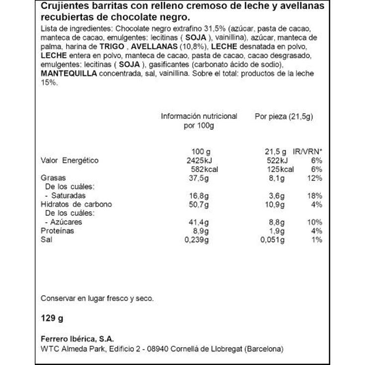 KINDER BUENO DARK T(2X3) KINDER PACK 3 UD