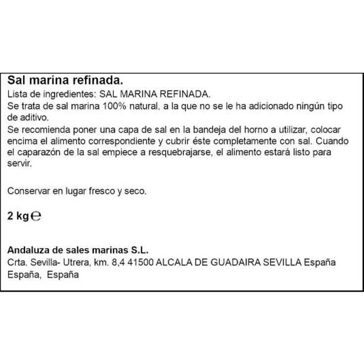 SAL MARINA ESPECIAL HORNEAR SPAR PQTE 2 KG