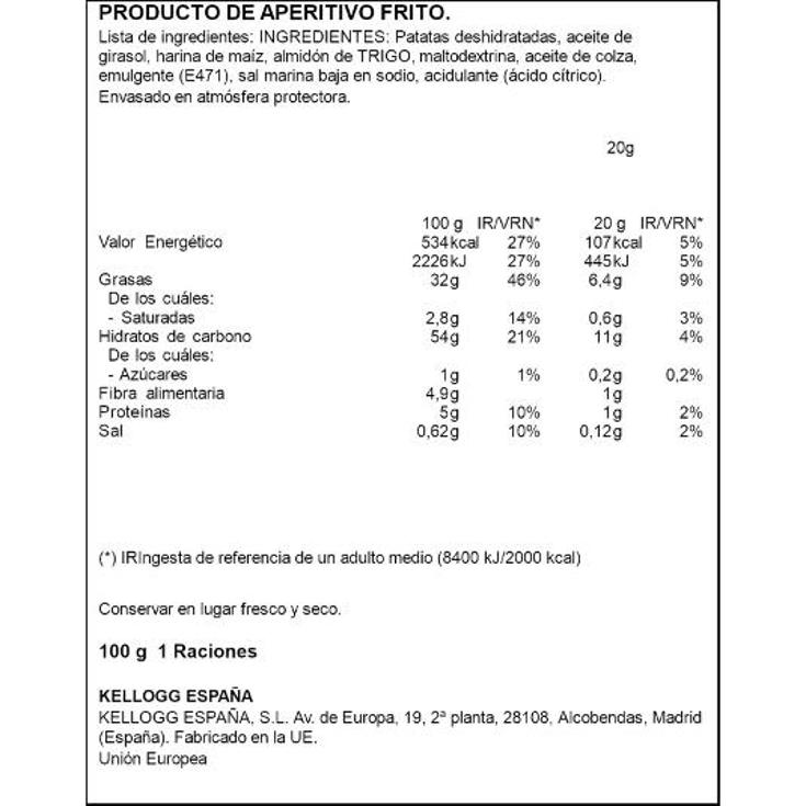 SNACK MULTIPACK ORIGINAL PRINGLES BOLSA 100 GR
