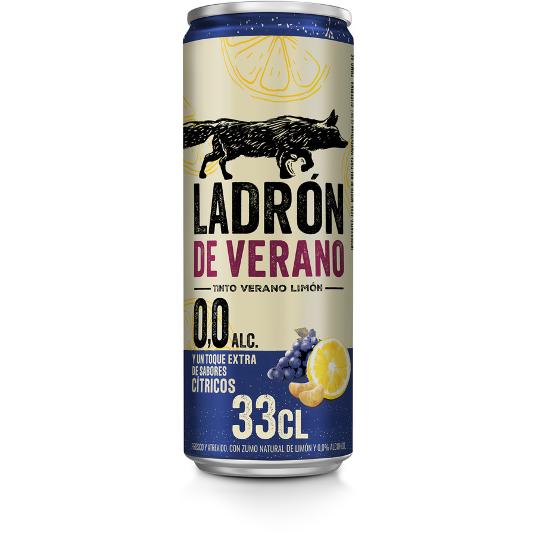 TINTO VERANO 0,0 LIMON LADRON VERAN LATA 33 CL