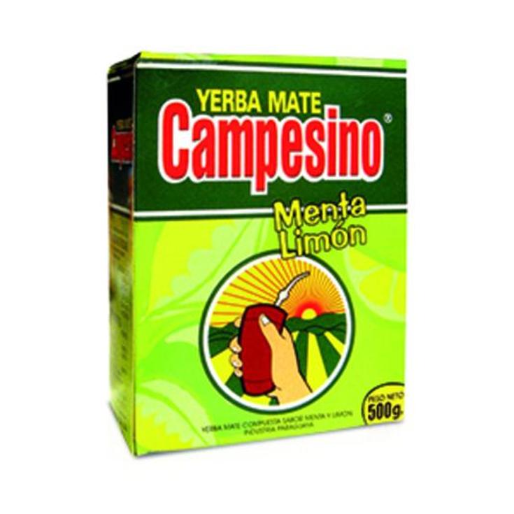 MATE YERBA MENTA LIMON CAMPESINO CAJA 500 GR