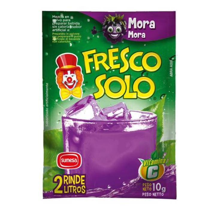 BEBIDA SABOR MORA X10 FRESCOSOLO CAJA 100 GR