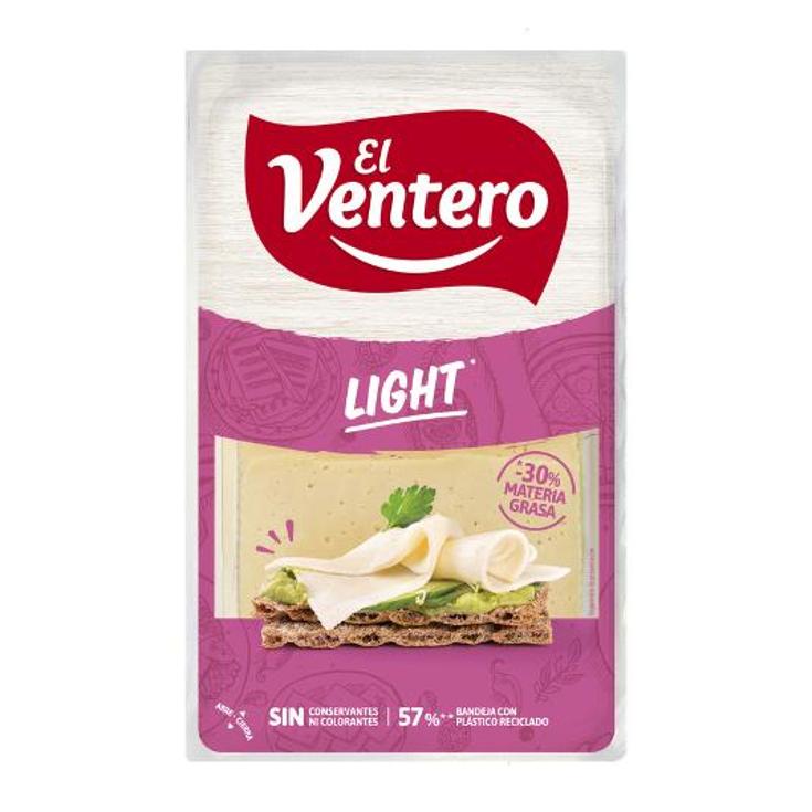 QUESO LONCHAS LIGHT VENTERO SOBRE 140 GR