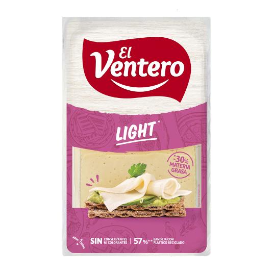 QUESO LONCHAS LIGHT VENTERO SOBRE 140 GR