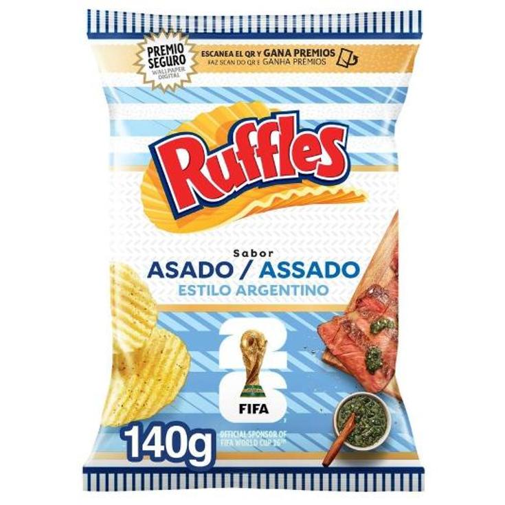 RUFFLES ASADO ESTILO ARGENTINO BOLSA 140 GR