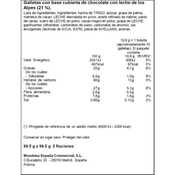 GALLETAS ANIMALS MILKA BOLSA 99 GR