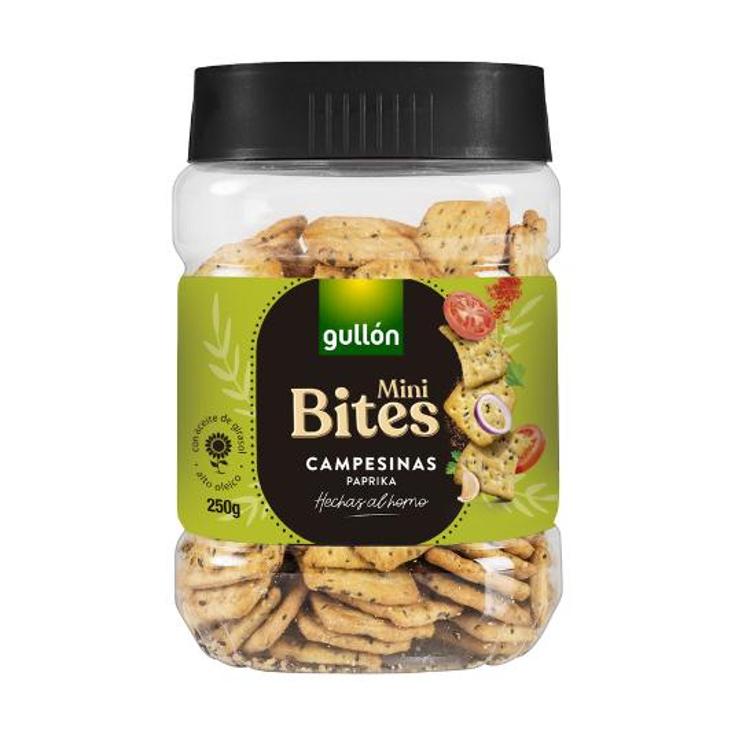 GALLETAS MINI BITES CAMPESINAS GULLON BOTE 250 GR