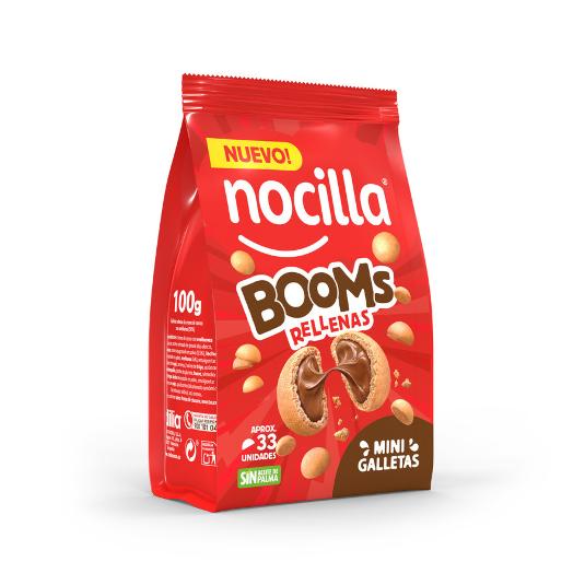 GALLETAS RELLENAS CHOC.BOOMS NOCILLA PQTE 100 GR