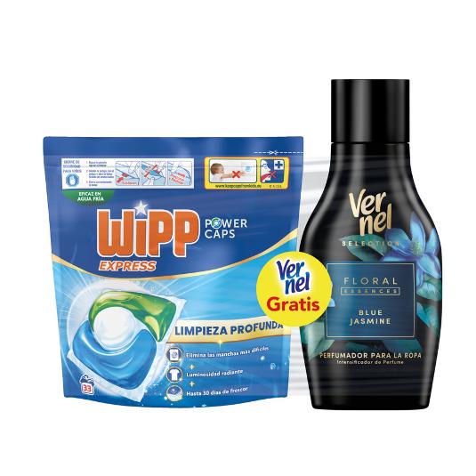 DETERG.POWER CAPS+PERFUMADOR WIPP PACK 33 UD