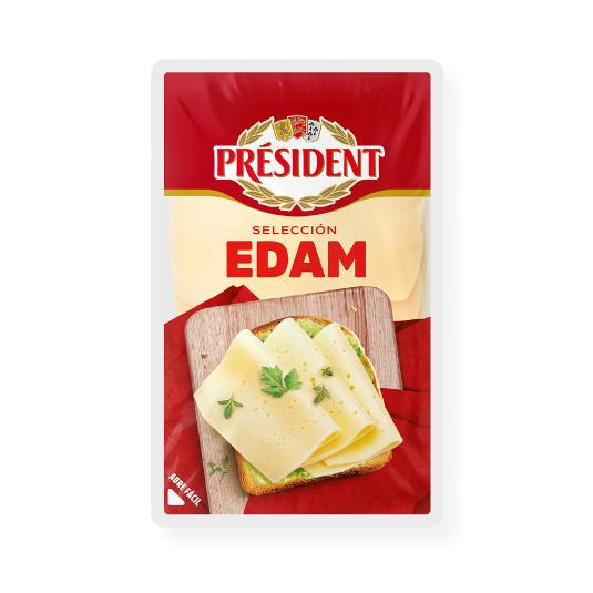 QUESO LONCHAS EDAM PRESIDENT SOBRE 100 GR