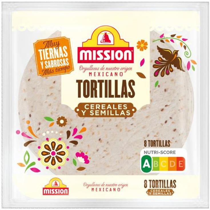 TORTILLA CEREALES PACK 8 UD. MISSION PQTE 320 GR