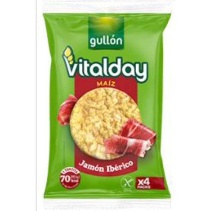 TORTITAS MAIZ SABOR JAMON VITALDAY PACK 103 GR