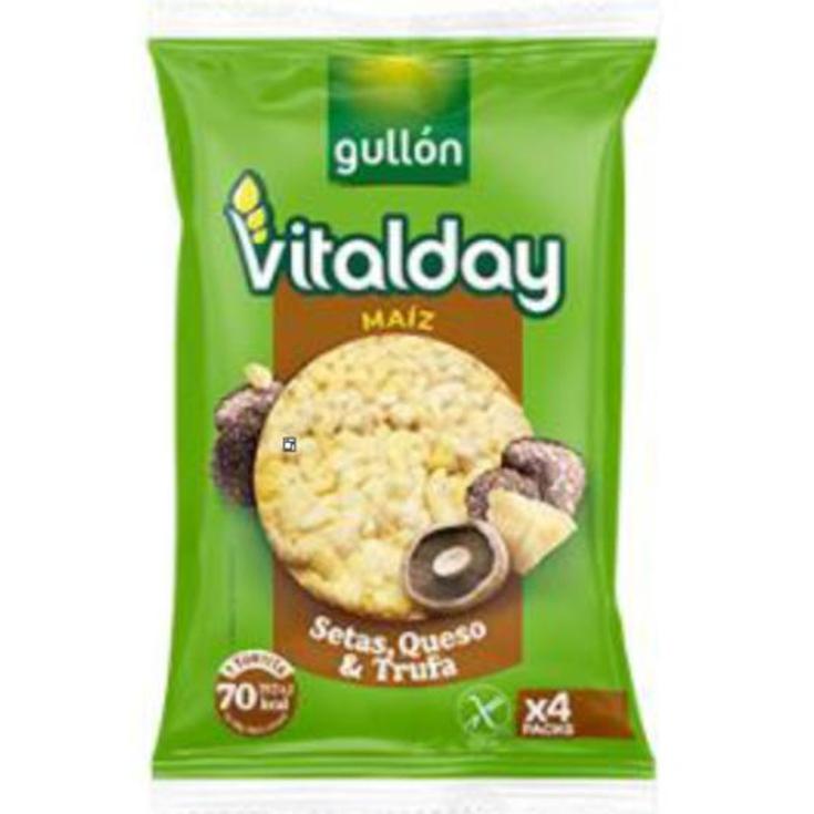TORTITAS MAIZ SABOR SETAS QUESO VITALDAY PACK 103 GR