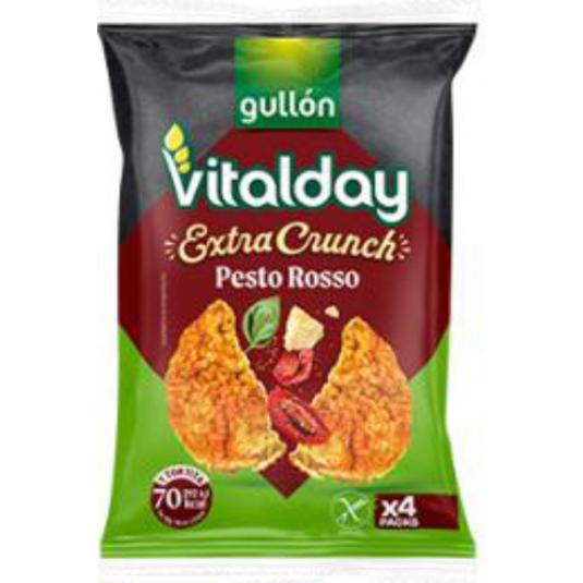 TORTITAS MAIZ SABOR PESTO ROJO VITALDAY PACK 93 GR