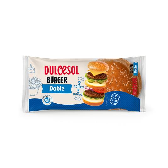PAN BURGUER DOBLE 2UDS DULCESOL BOLSA 160 GR