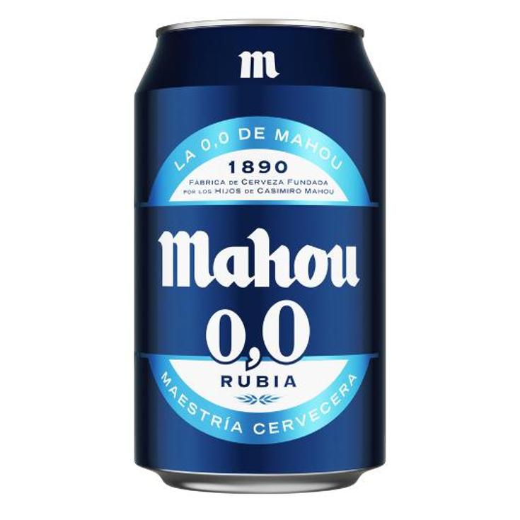 CERVEZA 0,0 MAHOU LATA 33 CL