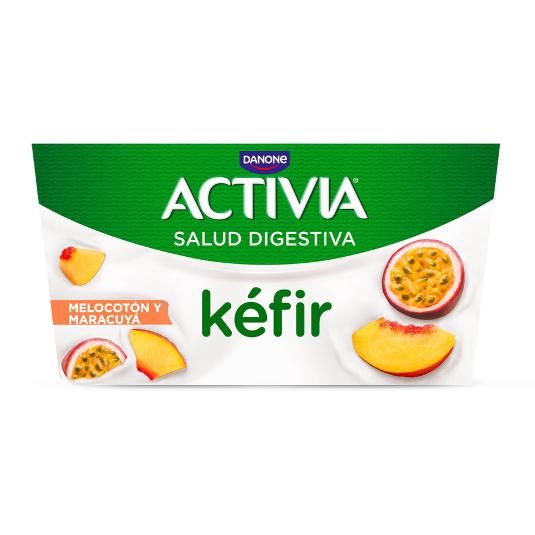 ACTIVIA KEFIR MELOCOTON/MARA X4 DANONE PACK 500 GR