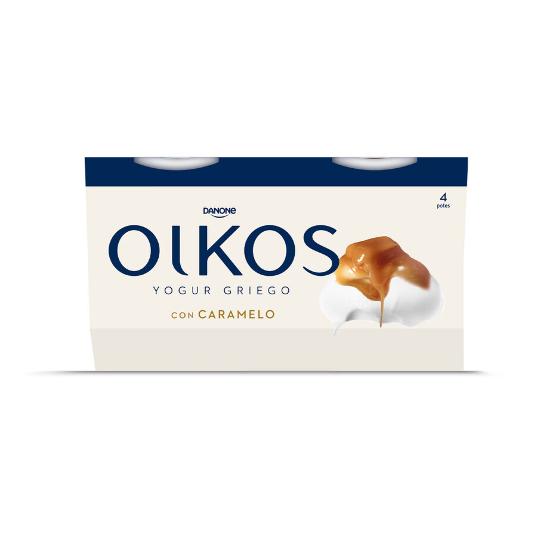 YOGUR OIKOS CARAMELO X4 DANONE PACK 440 GR