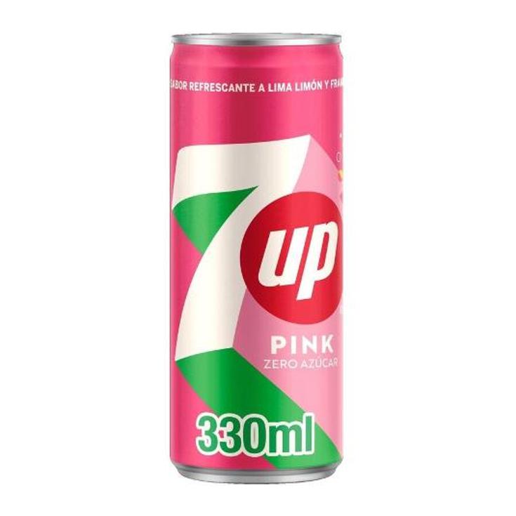 REFRESCO SEVEN UP ZERO PINK SEVEN UP LATA 33 CL