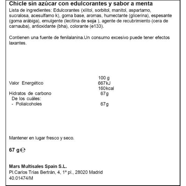 CHICLES REFRESHERS HIERBABUENA ORBIT UNIDAD 30 UD