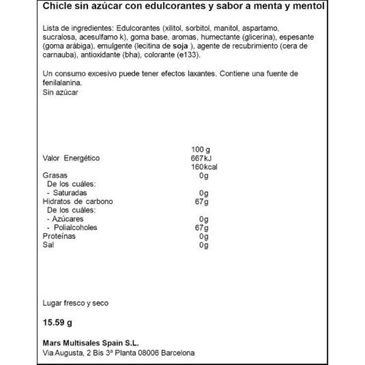 CHICLES REFRESHERS HIERBABUENA ORBIT PQTE 7 UD