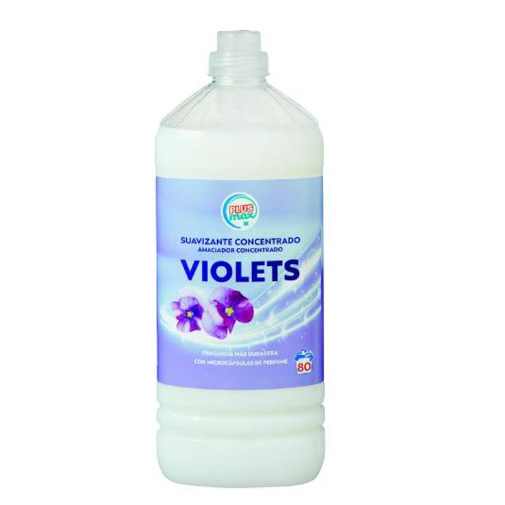 SUAVIZANTE CONCENT.VIOLETS 1,6L PLUS MAX BTLLA 80 LA