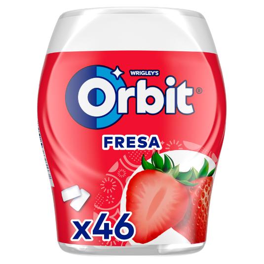 CHICLES FRESA ORBIT BOTE 46 UD