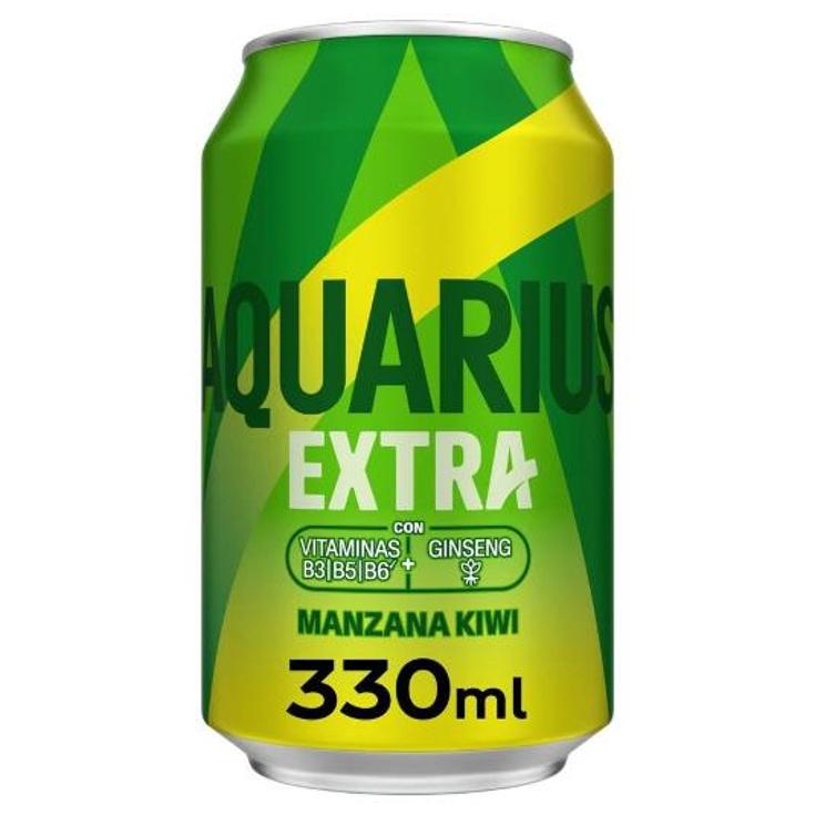 REFRESCO EXTRA MANZANA-KIWI AQUARIUS LATA 33 CL