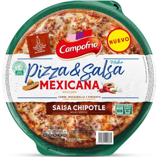 PIZZA MEXICANA CAMPOFRIO UNIDAD 400 GR
