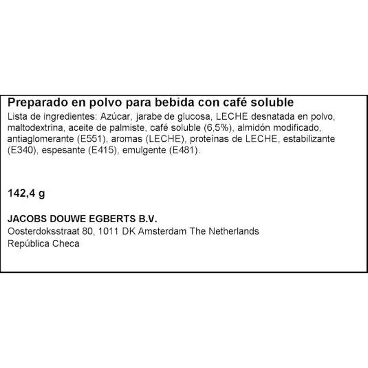 CAFE SOLUBLE CAPPUCCINO 8X17,8G MARCILLA PQTE 142 GR