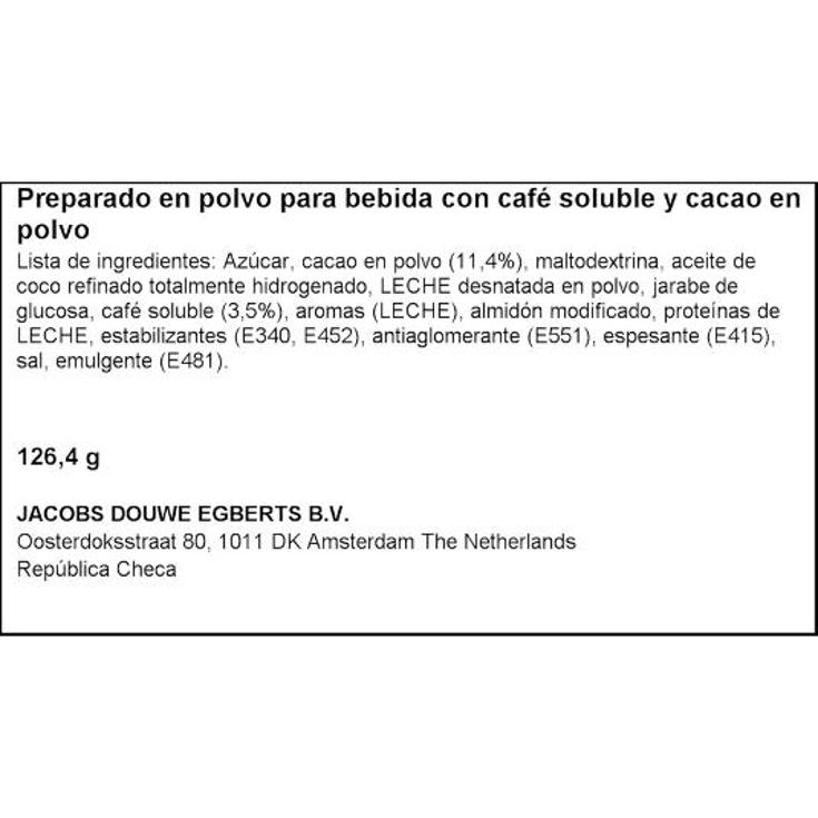 CAFE SOL.CAPPUCC. MILKA 8X15,8G MARCILLA PQTE 126 GR