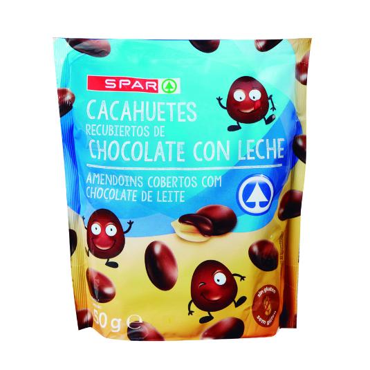CACAHUETE DE CHOCOLATE C/LECHE SPAR BOLSA 250 GR