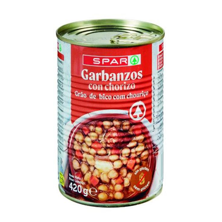 GARBANZOS C/CHORIZO LATA 420 GR