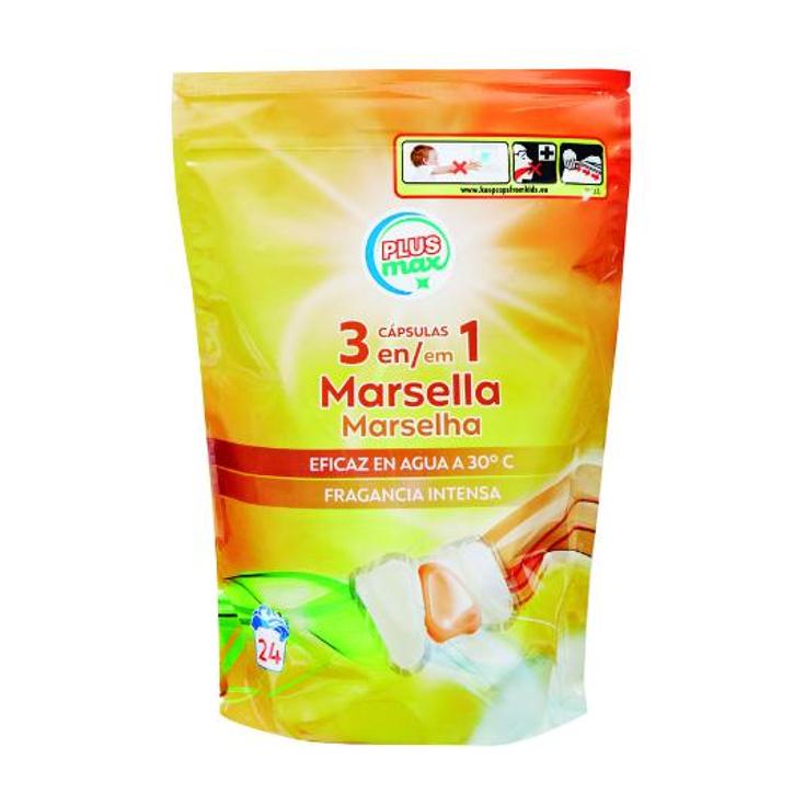 DETERG.CAPSULAS MARSELLA PLUS MAX BOLSA 24 LA