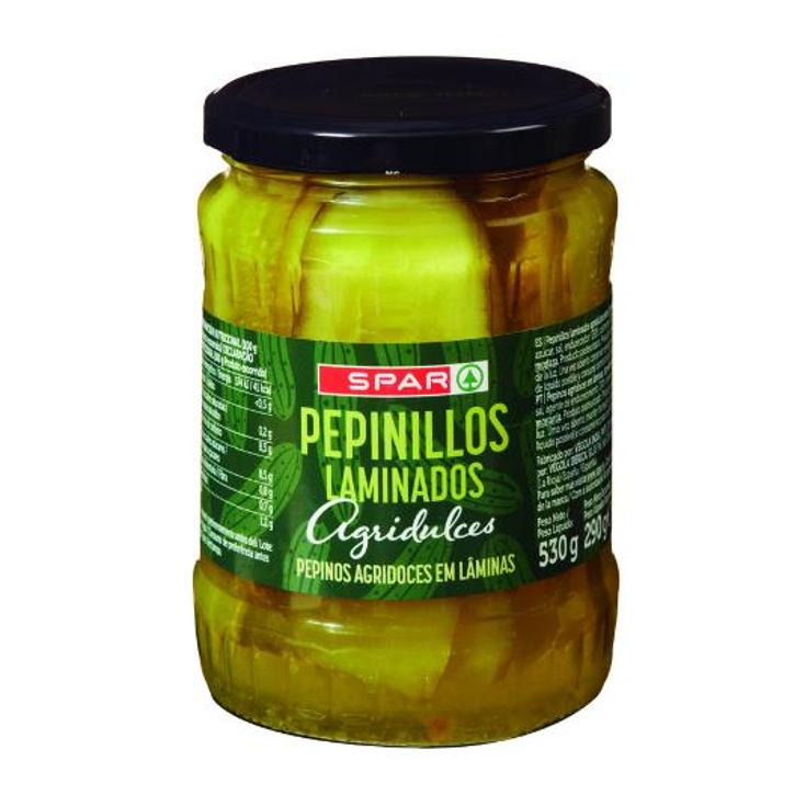 PEPINO LAMINADO AGRIDULCE SPAR FRASCO 290 GR