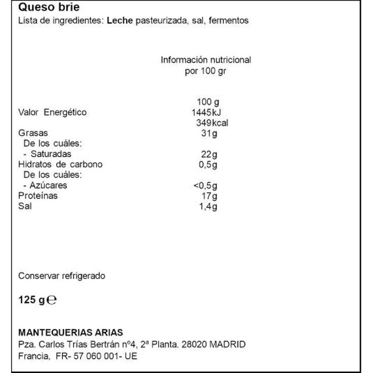 QUESO BRIE LONCHAS LE RUSTIQUE BLIST 125 GR
