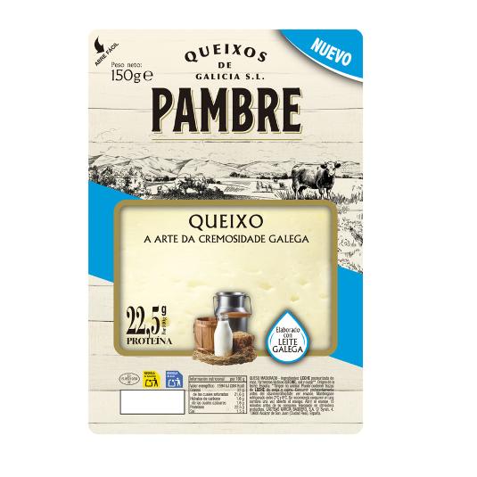 QUESO LONCHAS GALLEGAS CREMOSAS PAMBRE SOBRE 150 GR