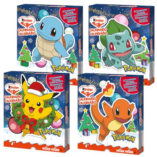 CALENDARIO ADVIENTO POKEMON KINDER UNIDAD 198 GR