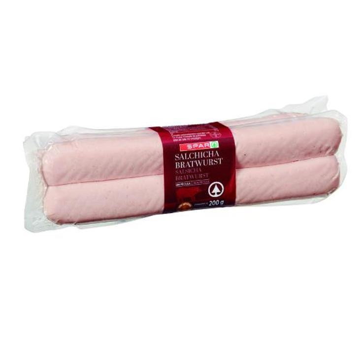 SALCHICHAS BRATWURST CERDO X2 SPAR PACK 400 GR