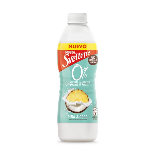 YOGUR LIQUIDO PIÑA COCO 0% SVELTESSE BTLLA 900 GR