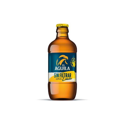 CERVEZA LIMON 2,3º SIN FILTRAR AGUILA BTLLA 33 CL