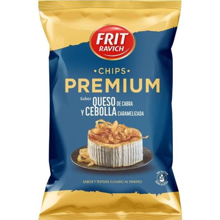 CHIPS PREMIUM QUESO Y CEBOLLA FRIT RAVICH BOLSA 150 GR