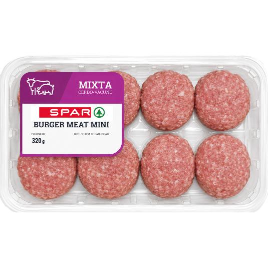 MINI BURGUER MIXTA X8 SPAR BJDA 320 GR