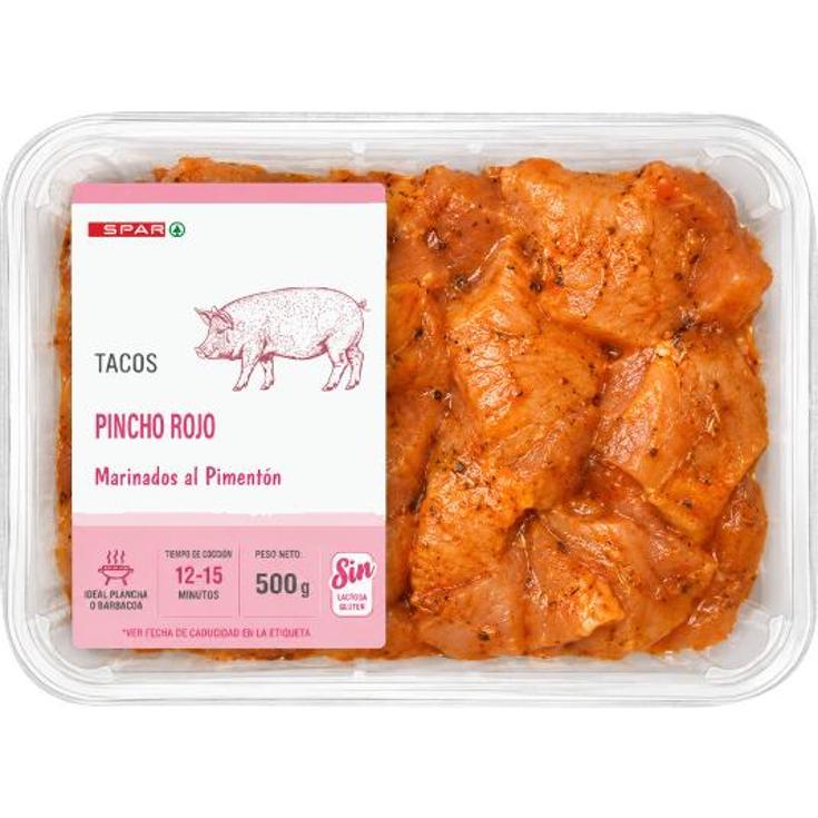 PINCHO ROJO CERDO SPAR BDJA 500 GR