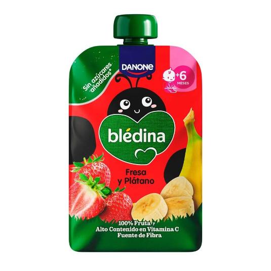 BOLSITAS POUCHE PLATANO/FRESA BLEDINA BOLSA 100 GR