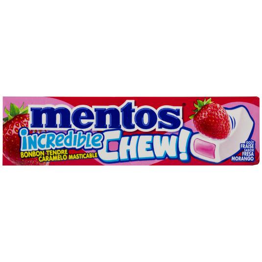 CARAMELOS MENTOS CHEW STRAWBERR UNIDAD 45 GR