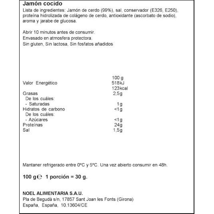 JAMONCITOS ASADOS DELIZIAS NOEL SOBRE 100 GR