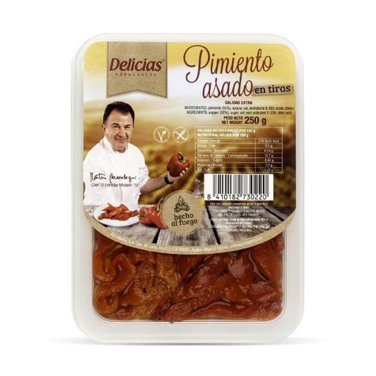 PIMIENTOS ROJOS ASADOS BARQUETA DELICIAS UNIDAD 250 GR